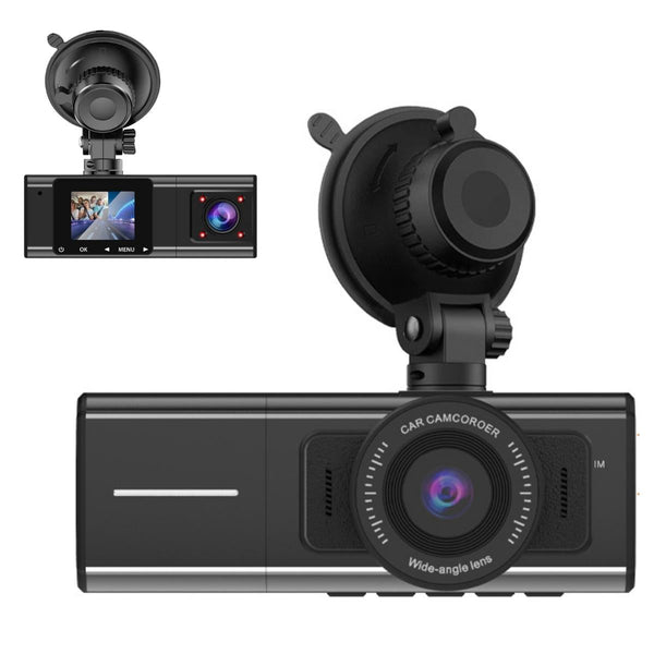 3 Cameras Smart Dash Cam Car DVR - With Rear Camera - No SD Card -