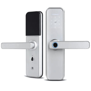 smart door lock silver