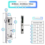 Smart Door Lock Sleek Silver 4085 240mm