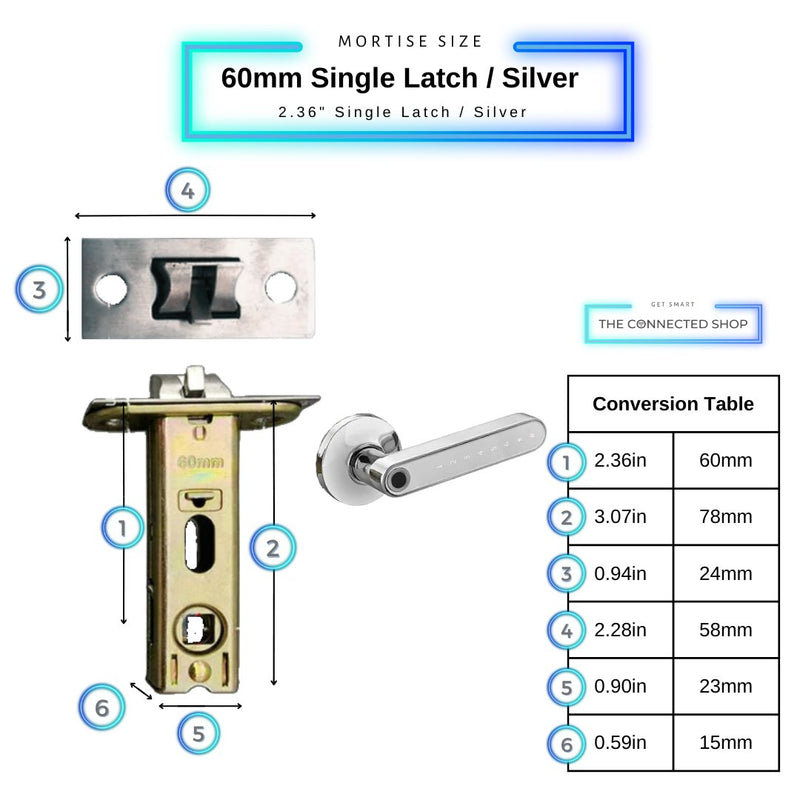 Fingerprint Smart Door Lock - Bronze - -