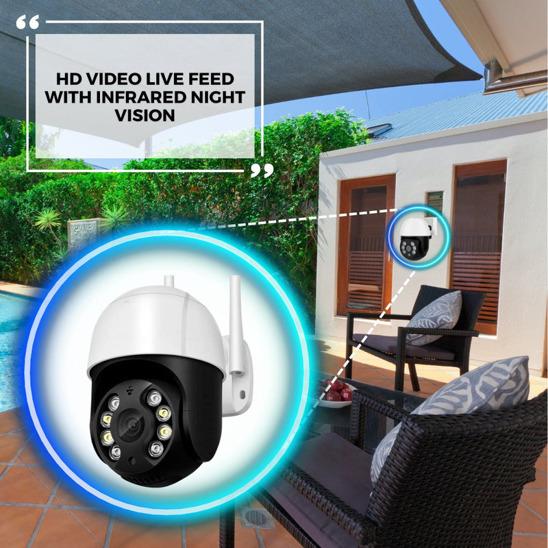 Outdoor Smart Camera Monitor - No Card - -