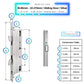 Sliding Door Smart Lock Knob - 35-85mm (22x270mm) Sliding Door - Silver - Without Gateway