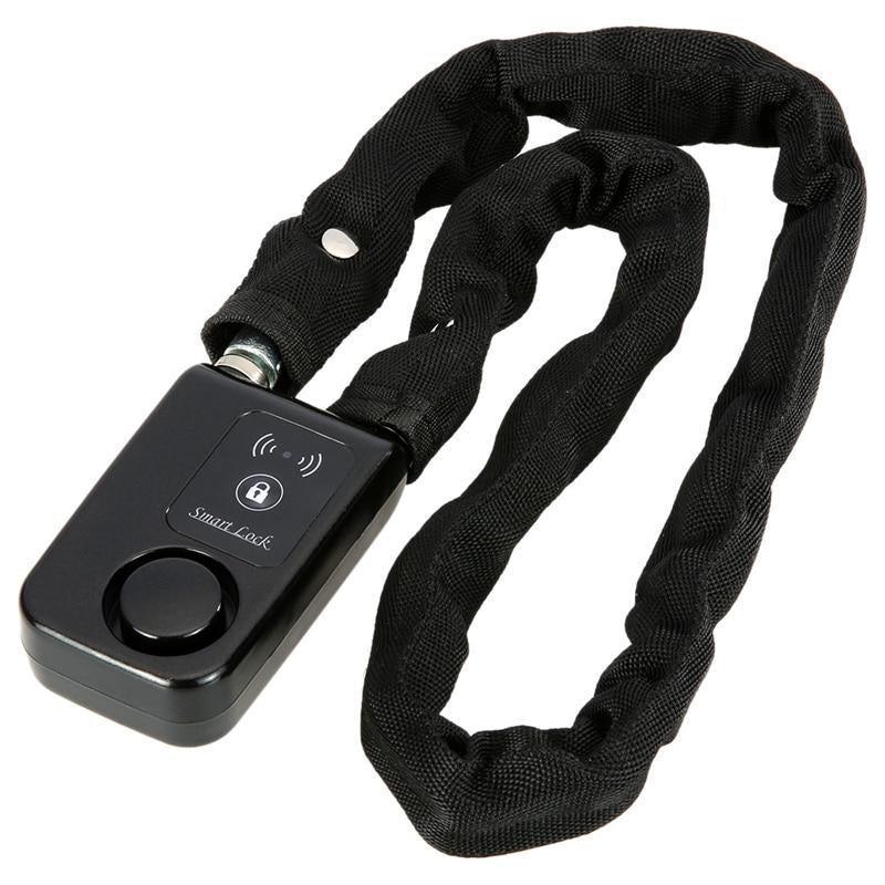 Smart Bike Lock - Black - Steel Chain -