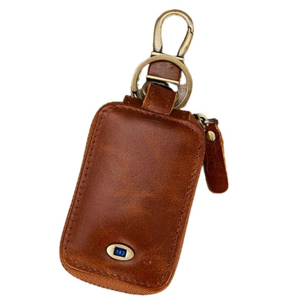 Smart Bluetooth Car Key Holder - Brown - -