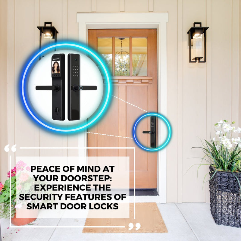 Smart Door Lock Camera - Black - No Mortise -