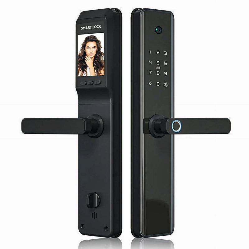 Smart Door Lock Camera Black