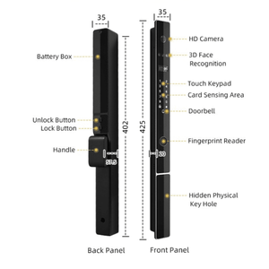 Smart Door Lock Next Gen Plus - Size