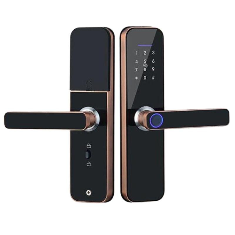 Smart Door Lock - No mortise - Bronze -