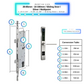 Smart Door Lock Sleek - Silver - 28-85mm (22x330mm) Sliding Door Multipoint