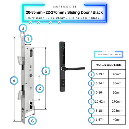 Cerradura inteligente para puerta corrediza