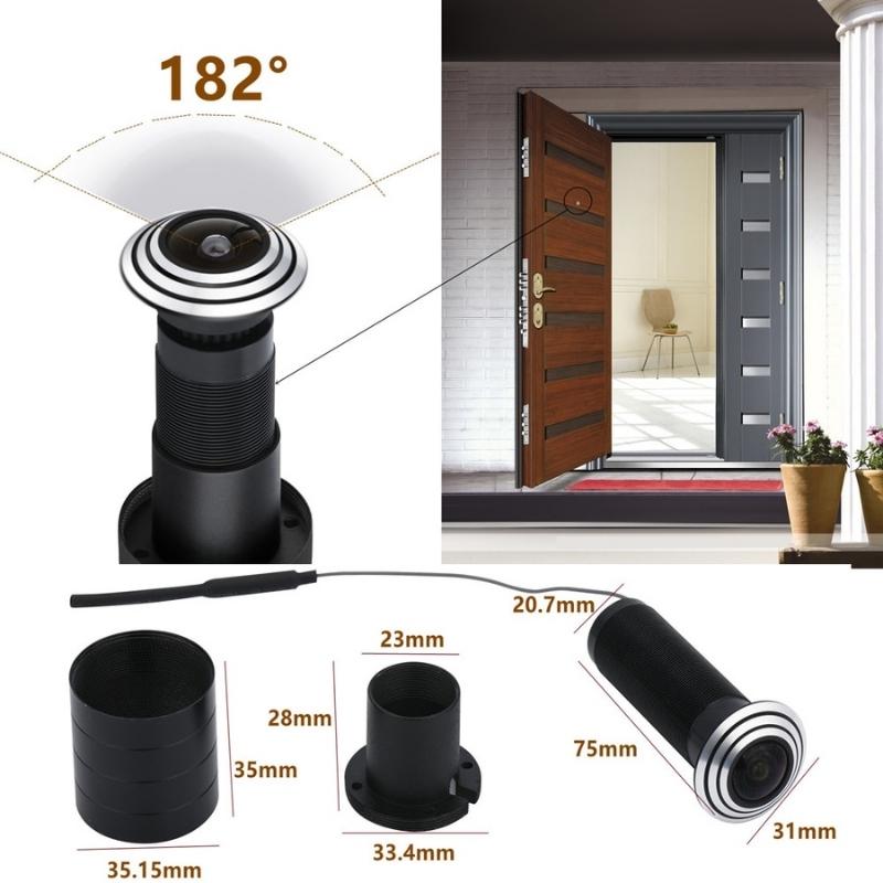 Smart Door Peephole Camera - No SD Card - -