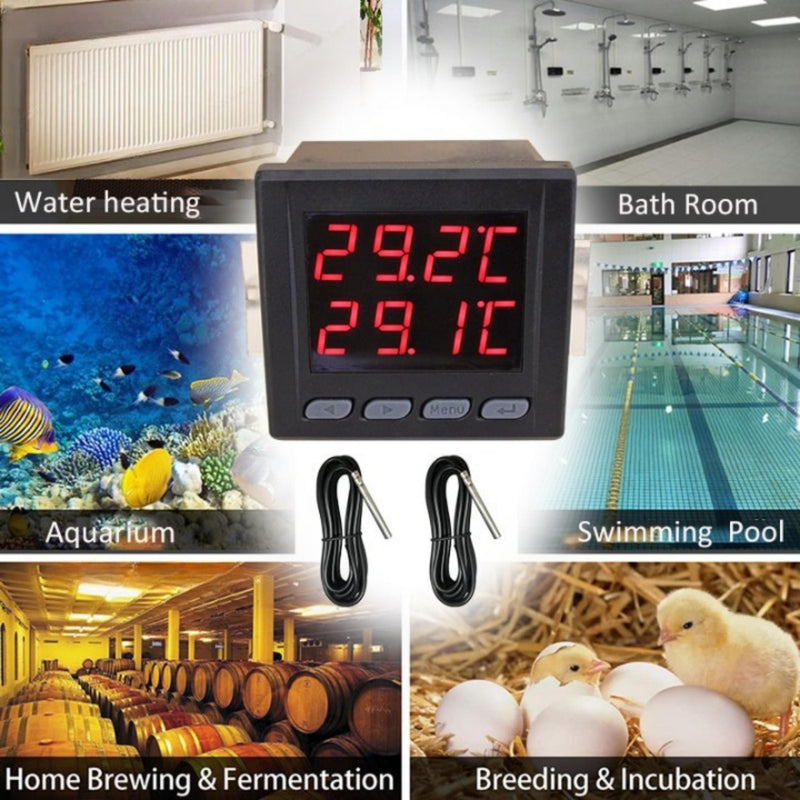 Smart Dual Temperature Controller - Black - -