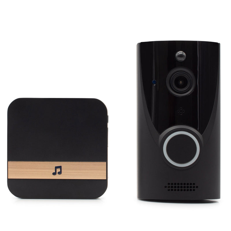 Smart Video Doorbell - With Battery - Black -