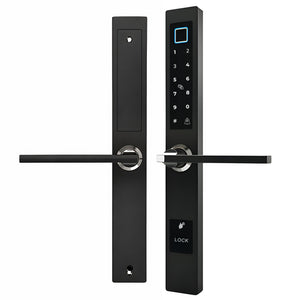 smart door lock sleek black