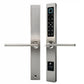smart door lock sleek silver