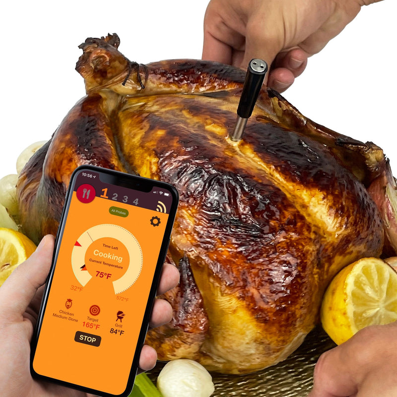 Wireless Food Thermometer - 1 Probe without Charger - -